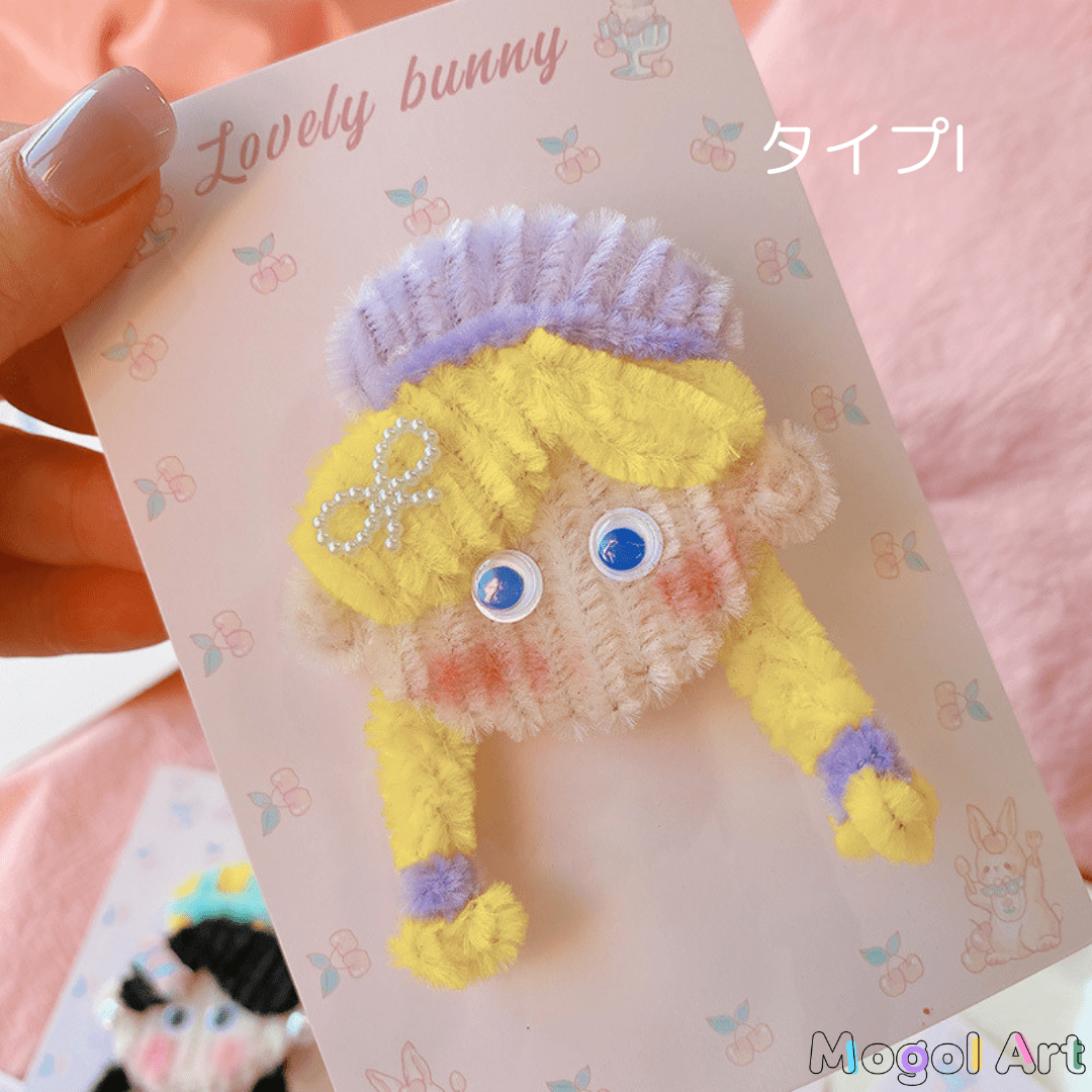 ツインテールガール👧ヘアクリップ髪飾り