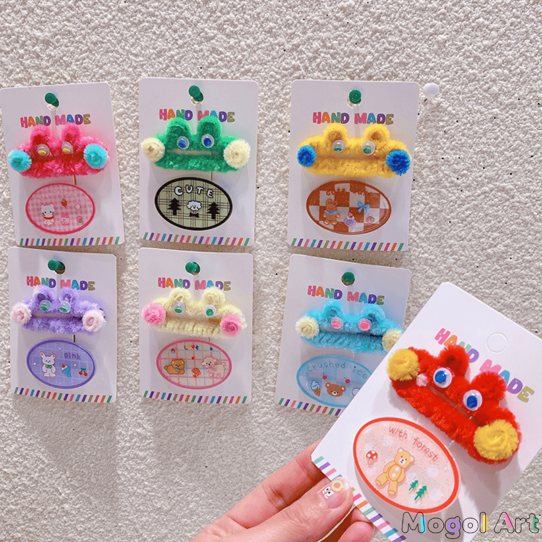可愛い蛙🐸ヘアクリップ髪飾り2本組