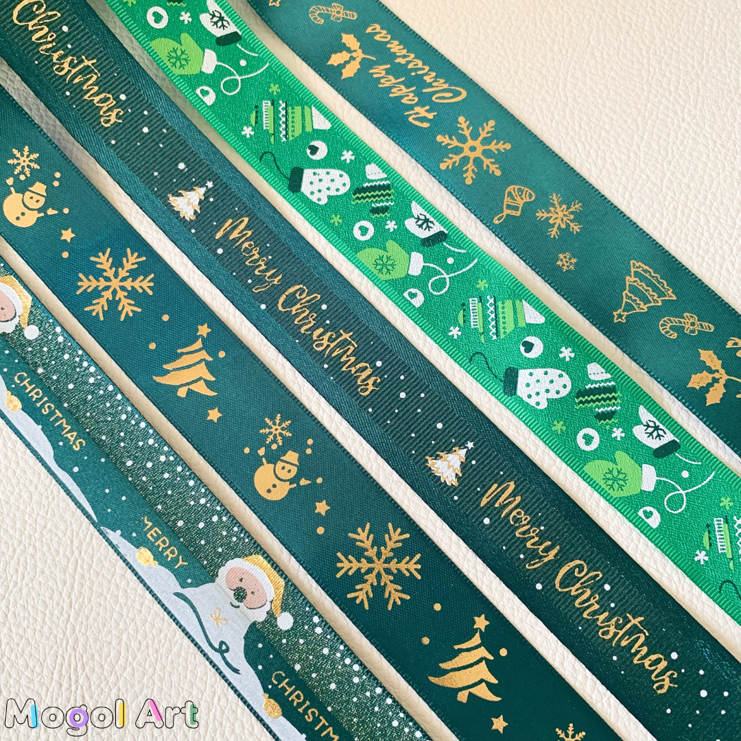 【Xmasリボンセット】グリーン系