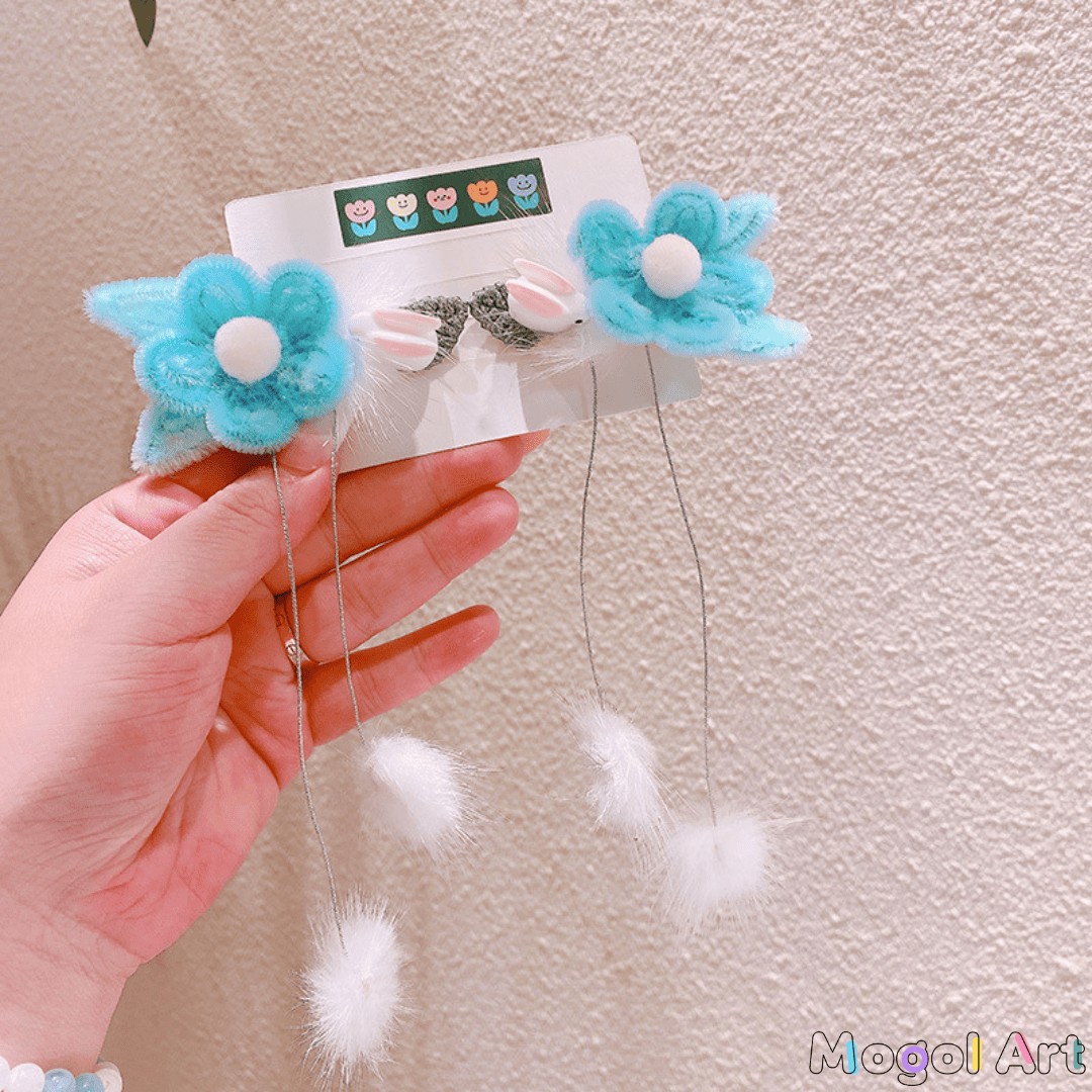 お花🌸ヘアクリップ髪飾りペア