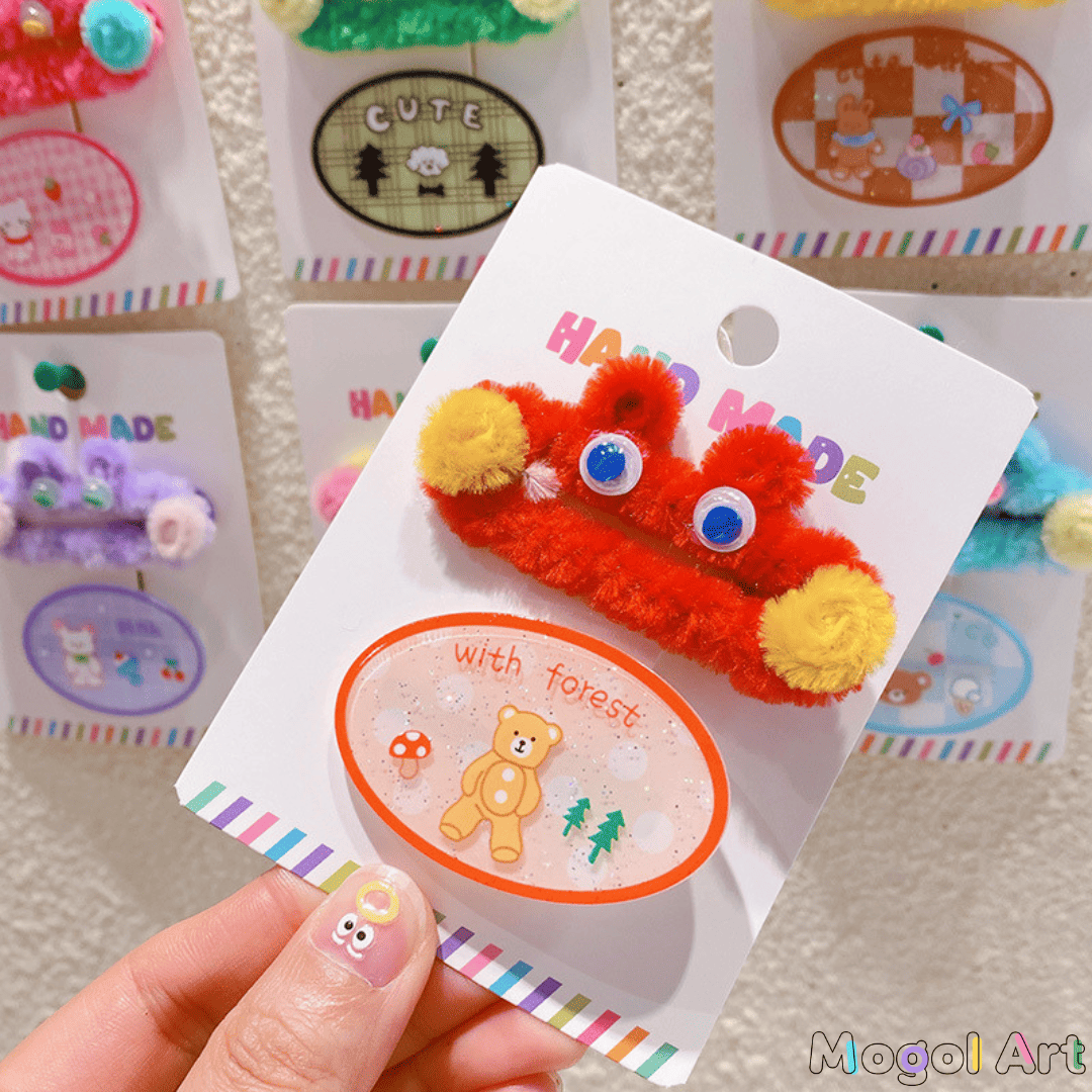 可愛い蛙🐸ヘアクリップ髪飾り2本組