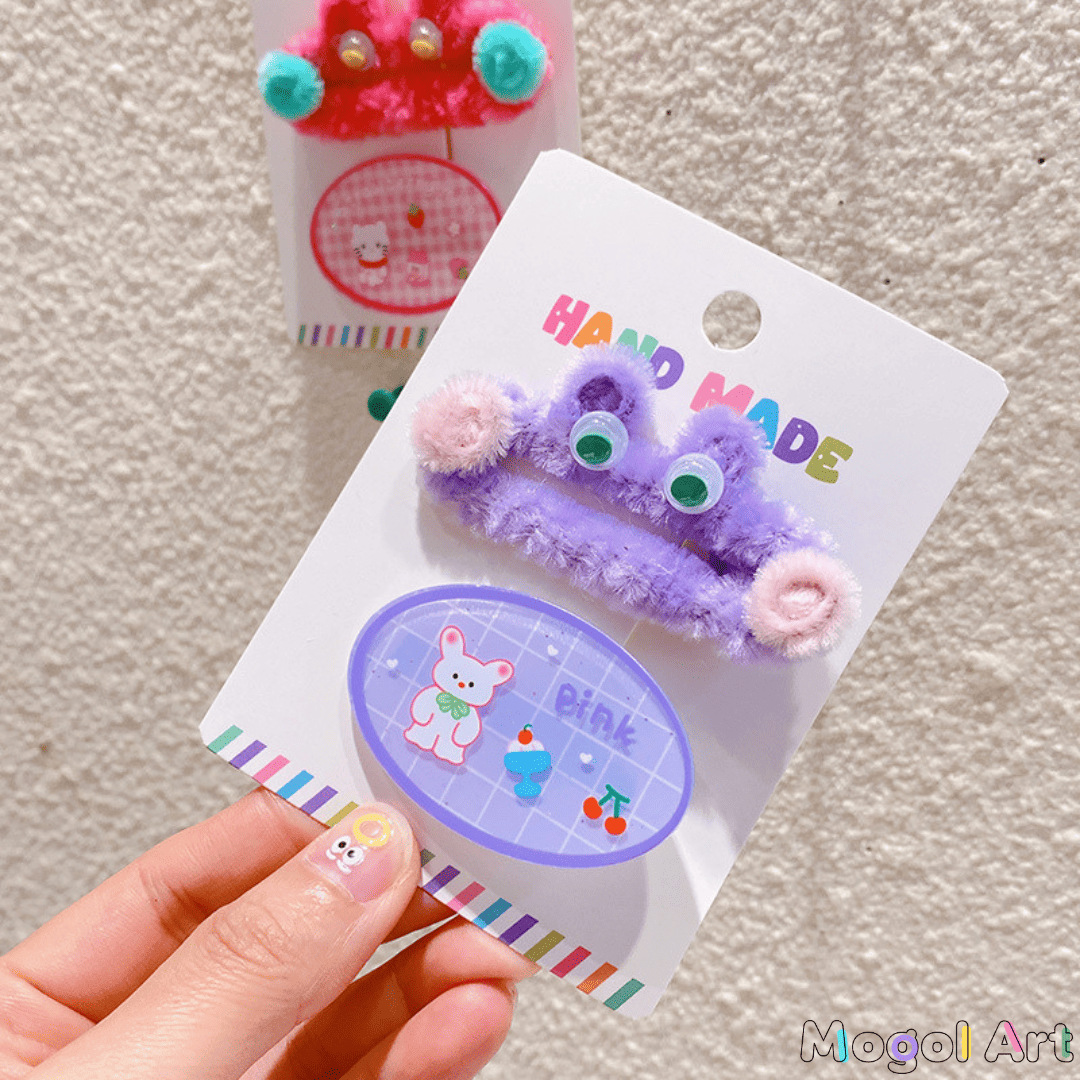 可愛い蛙🐸ヘアクリップ髪飾り2本組